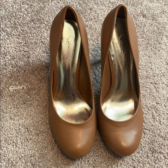 Jessica Simpson Brown/Tan High Heels - Picture 3 of 7